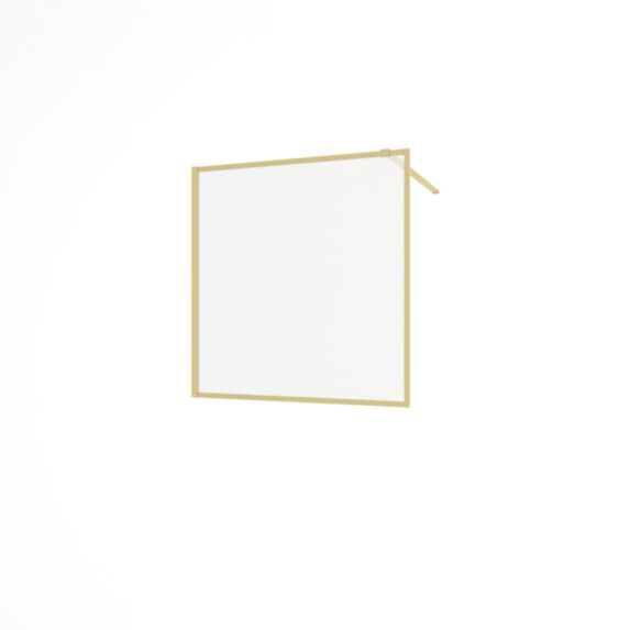 Pare muret 100x100cm 8mm transparent/or brossé