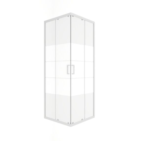 Accès d’angle Seri 80x80cm 5mm blanc