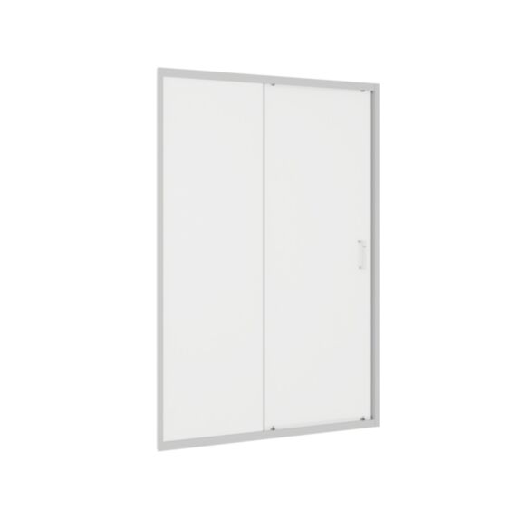 Porte coulissante 120x195cm 5mm transparent/chrome