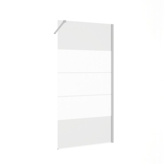 Paroi fixe Seri 90x195cm 5mm blanc