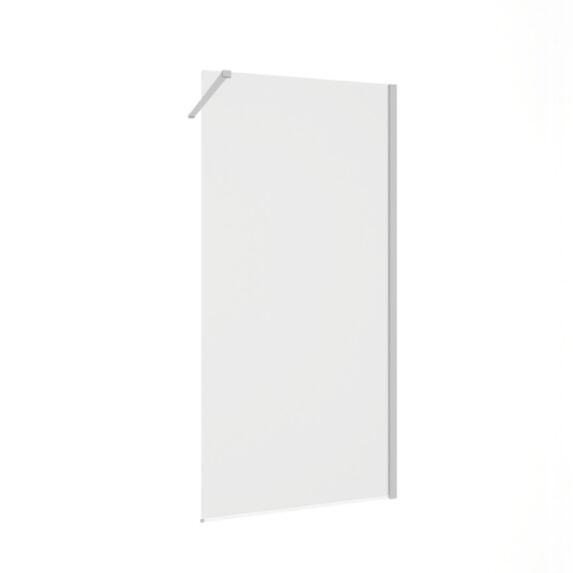 Paroi fixe 90x195cm 5mm transparent/chrome