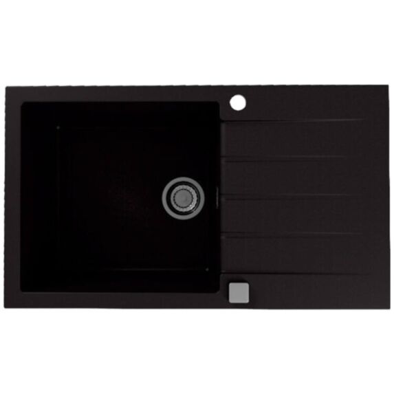 Evier 1 bac 86x50cm Cadit+ noir - DIADEM