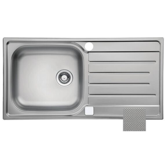 Evier 1 bac 100x50cm Line+ inox - DIADEM