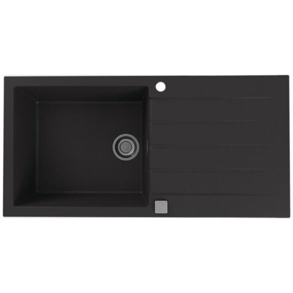 Evier 1 bac 100x50cm Cadit+ noir - DIADEM