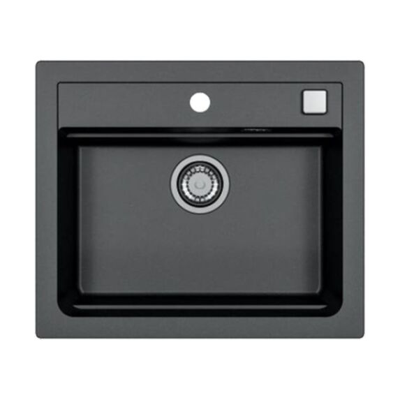 Evier 1 bac 59x50cm Atrox+ noir - DIADEM