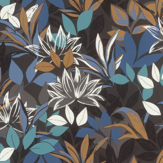 Papier peint intissé Pampa Noir Bleu 10,05x0,53m