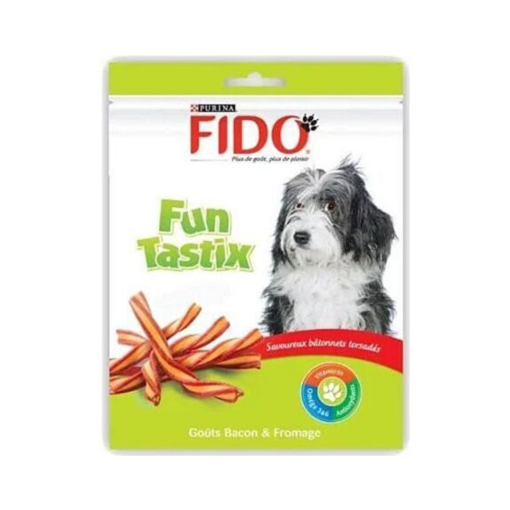Friandises Chien FunTastix Bacon/Fromage 150gr - FIDO