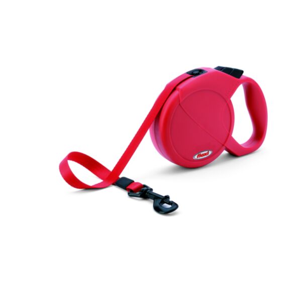Laisse sangle Newclassic tape 5m rouge - FLEXI