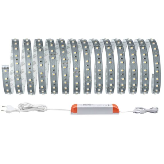 Ruban MaxLED 500 Argent 5m 33W 230/24V Blanc Chaud