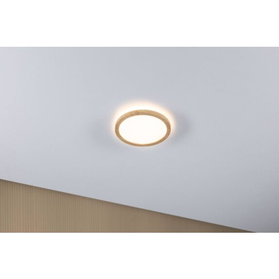 Plafonnier LED Ø19cm 11,2W 1340lm 3000K effet bois 230V Atria Shine Wood - PAULMANN