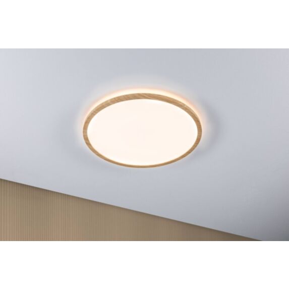 Plafonnier LED Ø42cm 22W 2800lm 3000K effet bois 230V Atria Shine Wood - PAULMANN