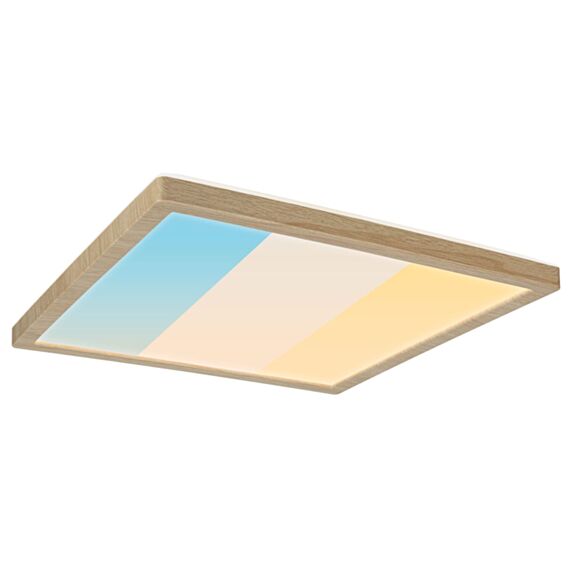 Panneau LED Atria Shine 30x30cm 18W effet bois dimmable CCT - PAULMANN