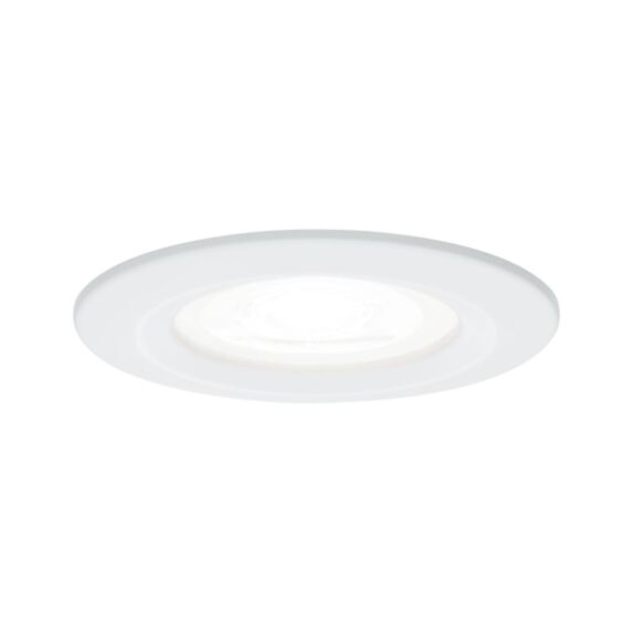 Spot LED encastré Nova IP44 6,5W 4000K 230V GU10 Blanc dépoli/Alu zinc