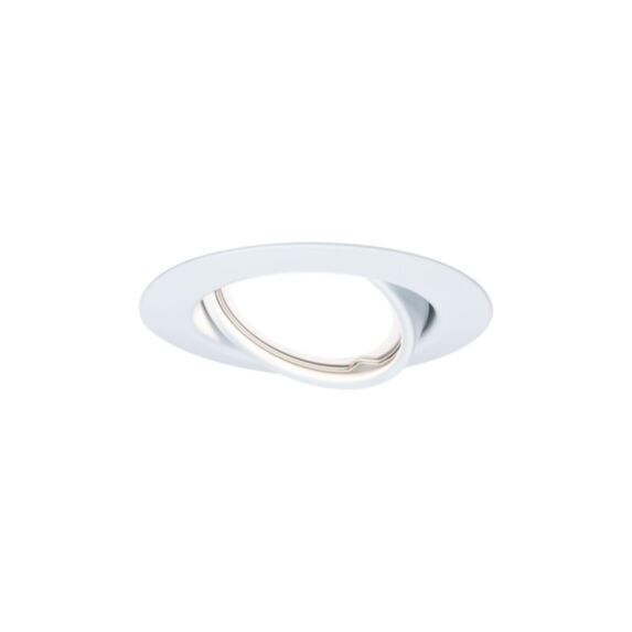 Encastré Base orientable Ø90mm GU10 x3 4,5W 350lm métal blanc - PAULMANN