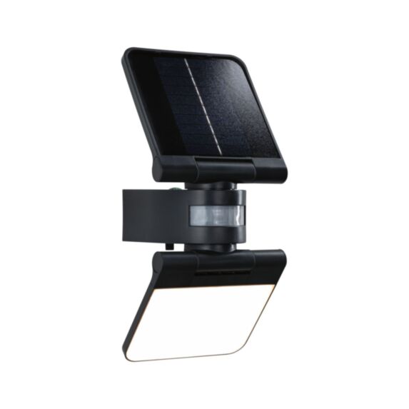 Projecteur solaire Lesla LED 12,5W IP65 détecteur PIR anthracite boussole intégrée - PAULMANN