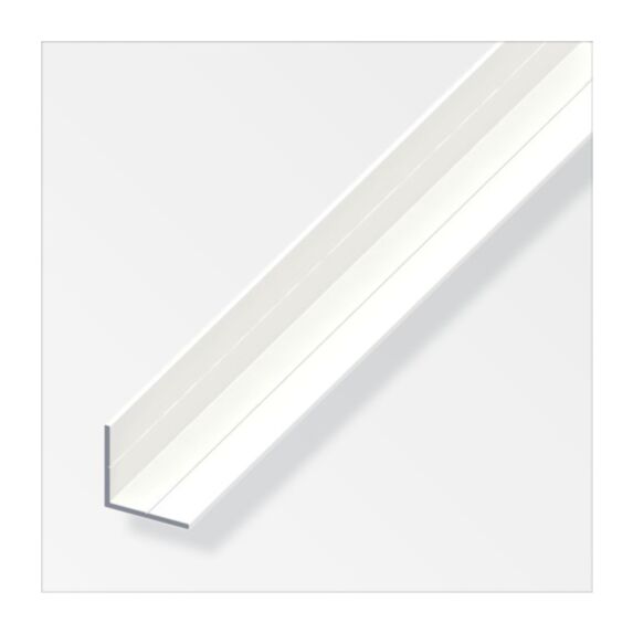Profilé Combitech cornière égale alu époxy blanc 15,5 x 15,5