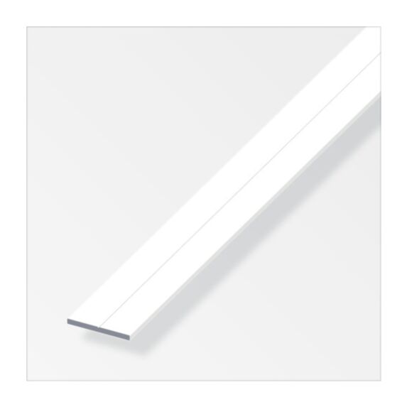 Profilé combitech plat alu époxy blanc 19,5 mm l. 1 m