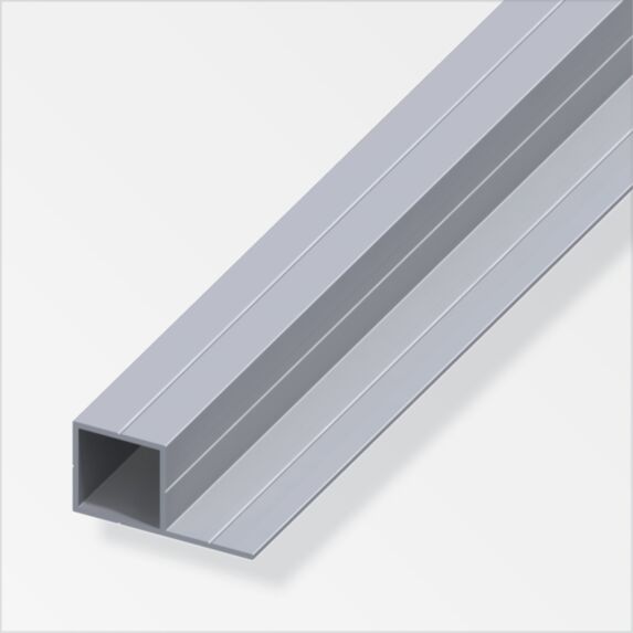 Profilé combitech tube carré 1 côté alu 11,5 x 11,5 x 21,5 m