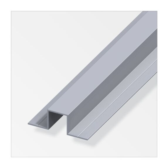 Profilé combitech u 2 côtés alu 20,5 x l. 7,5 mm l. 1 m