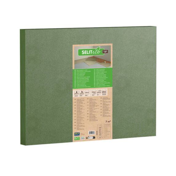 Sous-couche fibres bois pour sol stratifié & parquet 6,99m² - SELITeco