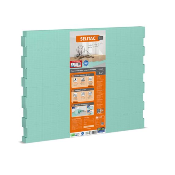 Sous couche pour parquet et stratifié 5mm 5m² - SELIT