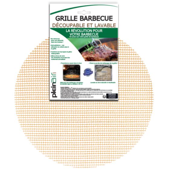 Grille BBQ ronde découpable 48 cm - PASSAT