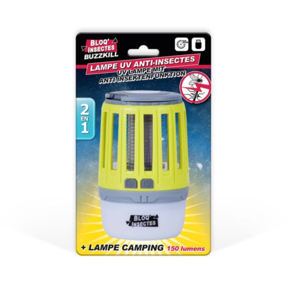 Lampe UV anti-insectes rechargeable - BLOQ'INSECTES