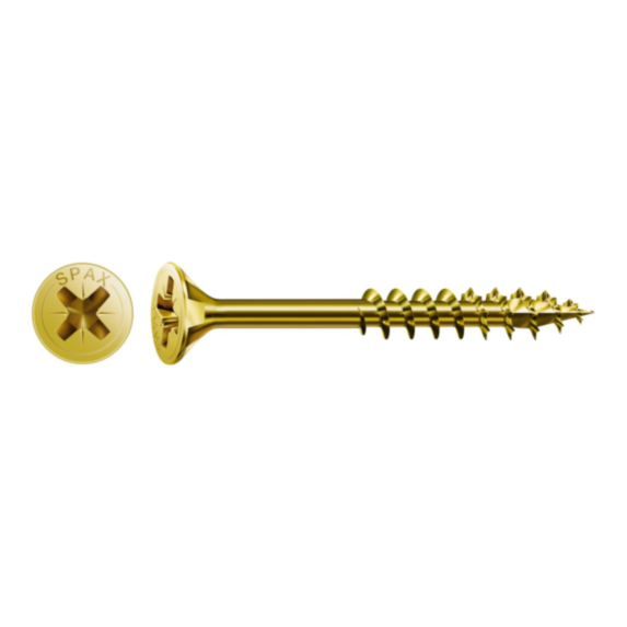 Vis TF pozi jaune 4,5x80mm L x50 - SPAX