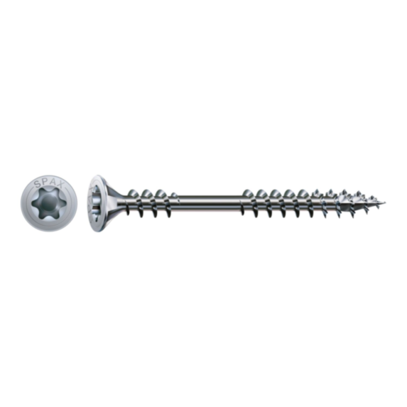 150 vis 4,5x60 tête fraisée empreinte t-star+ T20 gris SPAX