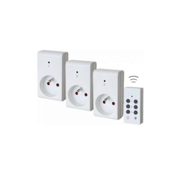 Lot de 3 prises télécommandable