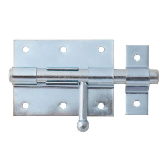 Verrou de box bouton + gâche attachée Ø11,5mm 6,3x11,6cm - ALBERTS