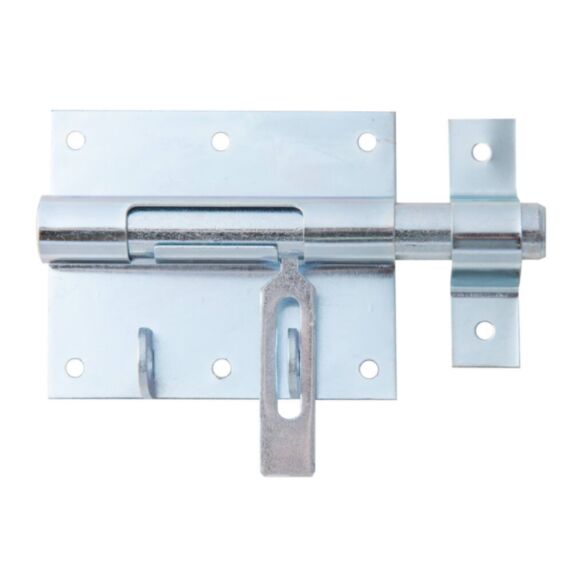 Verrou de box poignée plate + gâche attachée Ø15,5mm 7,9x13,5cm - ALBERTS