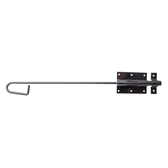 Verrou baïonnette + gâche attachée Ø15,5mm 6,7x50cm noir - ALBERTS