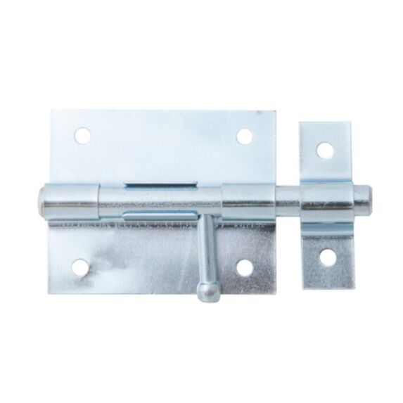 Verrou de box bouton + gâche attachée Ø9,5mm 5,7x10cm - ALBERTS