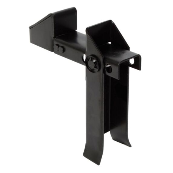 Arrêt de portail + ressort 20x18,5cm noir - ALBERTS