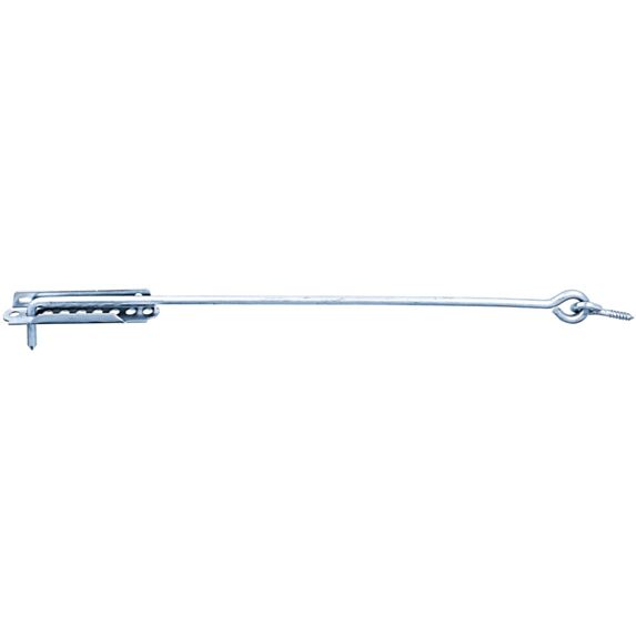 Crochet crémaillère + platine d'arrêt ajustable Ø8mm 50cm - ALBERTS