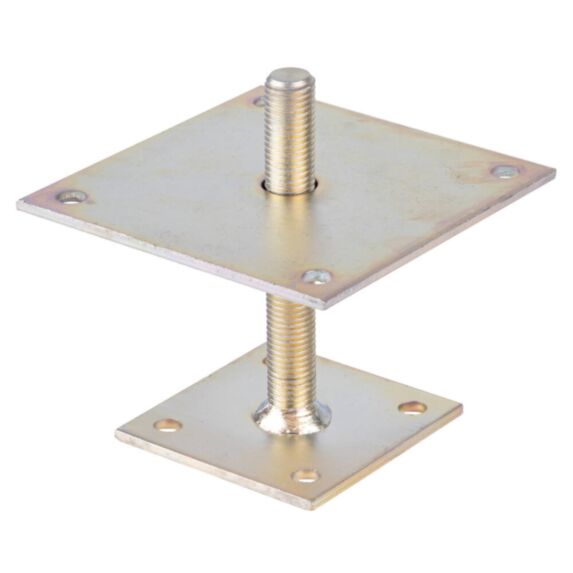 Pied de poteau 150x5mm Ø11mm 8 trous - ALBERTS