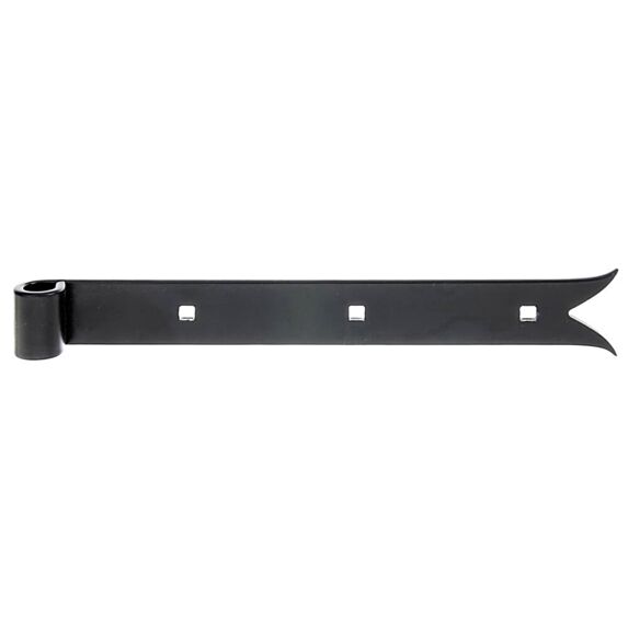Penture bout queue de carpe Ø14mm 3,5x30cm noir - ALBERTS