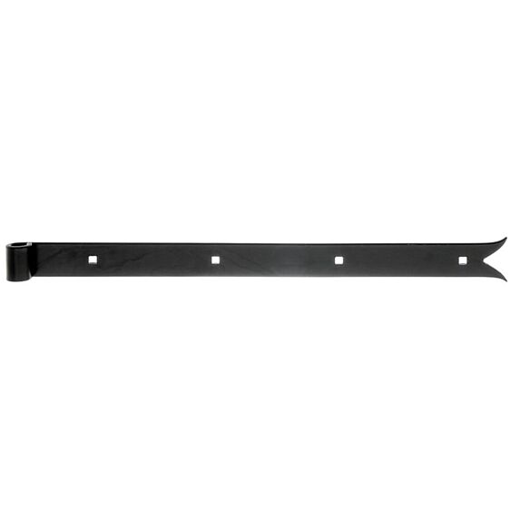 Penture bout queue de carpe Ø14mm 3,5x50cm noir - ALBERTS