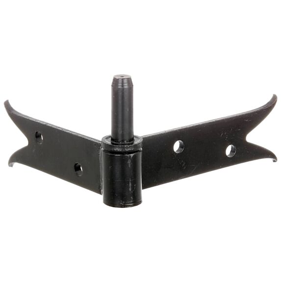 Gonds d'angle queue de carpe Ø14mm 5x12x0,5cm noir - ALBERTS