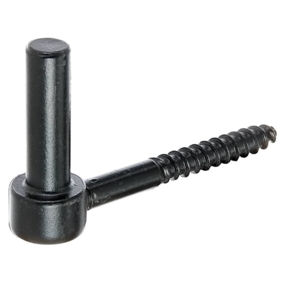 Gond à visser Ø14mm 10,5cm noir - ALBERTS