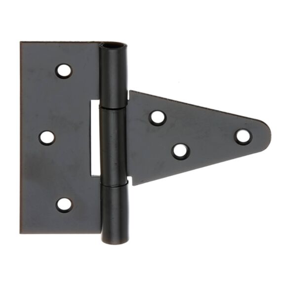 Penture anglaise large + goupille non rivetée Ø6mm 4x7,9cm noir - ALBERTS