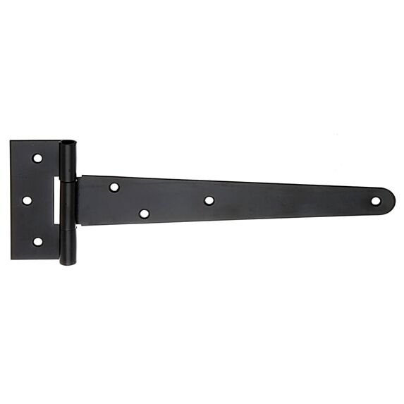 Penture anglaise + trous de vis fraisés Ø6mm 4,6x24,8cm noir - ALBERTS