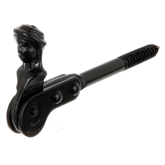 Arrêt de volet à visser tête bergère sans butée noir - ALBERTS