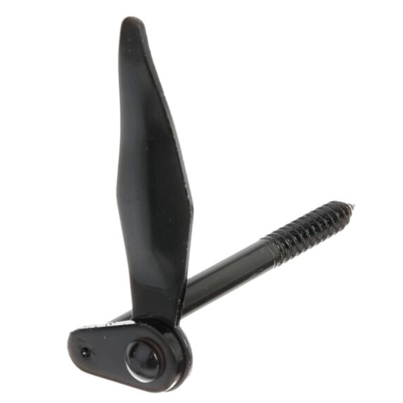 Arrêt de volet à visser Marseillais sans butée Ø10x50mm noir - ALBERTS