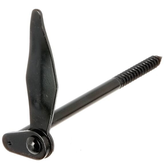 Arrêt de volet à visser Marseillais sans butée Ø10x60mm noir - ALBERTS