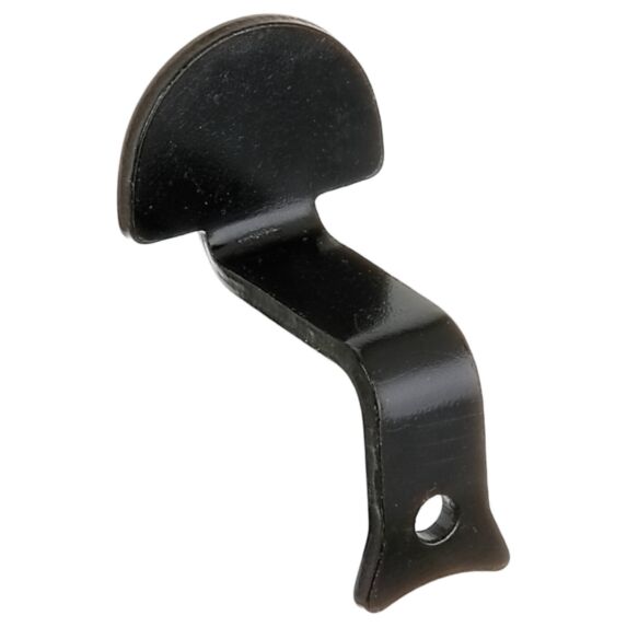 Butée de volet Coudé Ø6mm 2,5x3,8cm noir - ALBERTS