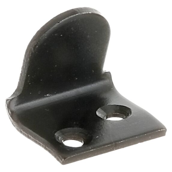 Butée de volet coudée Ø6mm 2,8x2,9cm noir - ALBERTS