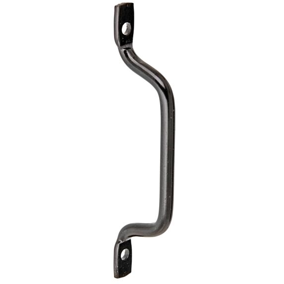 Poignée de porte + de vis fraisés Ø8mm 1,3x17,5cm noir - ALBERTS