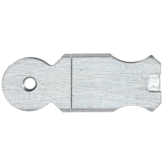 Patte à scellement arrondie Ø5,5mm 3x8x0,25cm - ALBERTS